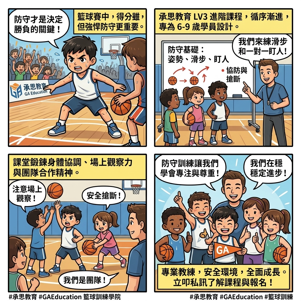 LV3 第 4 課：防守姿勢與盯人技巧